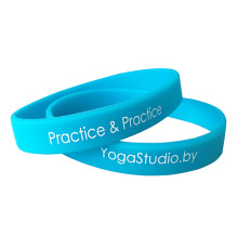 Силиконовые браслеты с нанесением в 1 цвет