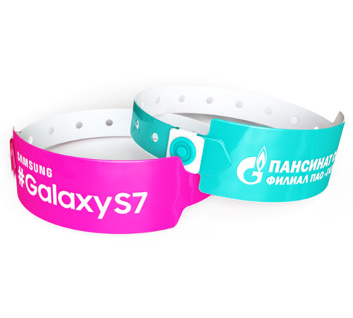 Виниловые браслеты F-типа с нанесением в 1 цвет