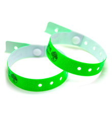 Виниловые браслеты L-типа с нанесением в 1 цвет