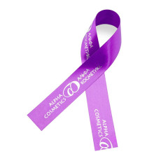 Сатиновая лента с нанесением серебро, золото