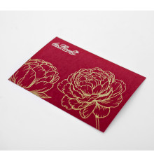 Открытка без сложения на дизайнерской бумаге