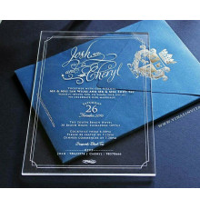 Приглашения на оргстекле с УФ-печатью