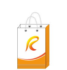 Бумажный пакет с полноцветной печатью 22х32х7см