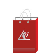 Бумажный пакет на дизайнерской бумаге с печатью в 1 цвет, 25х36х8см