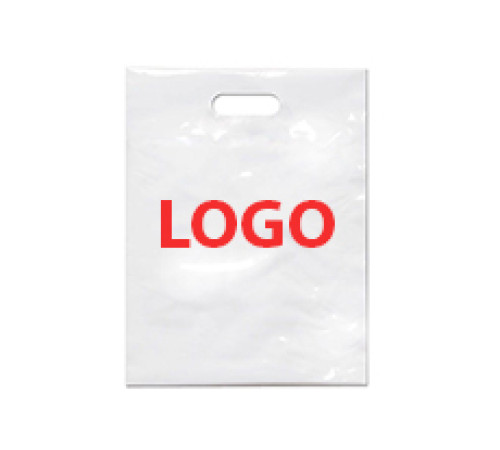 Пакет ПВД 40х50см, белый с нанесением в 1 цвет