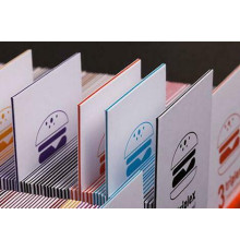 Визитка кашированная